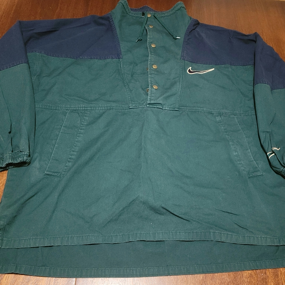 Vintage Nike lightweight Jacket Green/Navy Large